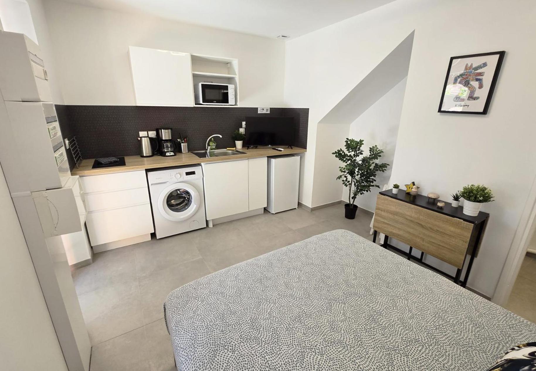 Gregbnb - Studio 17M2 - Terrasse - Clim - Ouest - 4 ตูลง ภายนอก รูปภาพ
