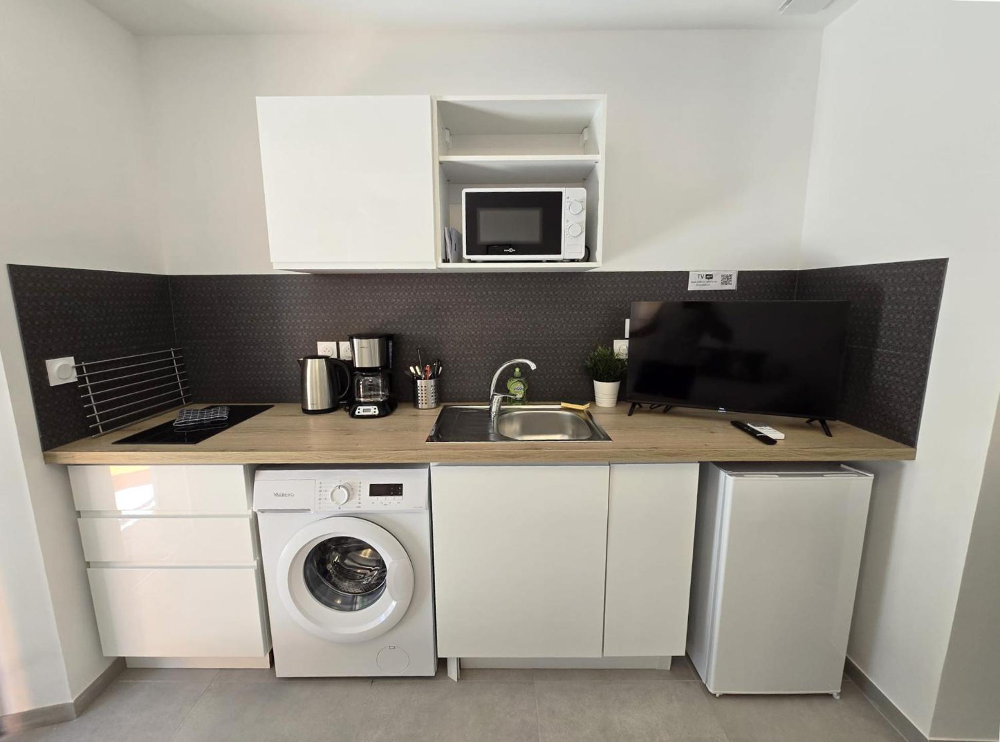 Gregbnb - Studio 17M2 - Terrasse - Clim - Ouest - 4 ตูลง ภายนอก รูปภาพ
